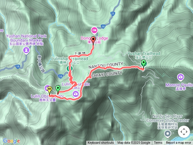 麟趾山、鹿林山、鹿林前山三山縱走