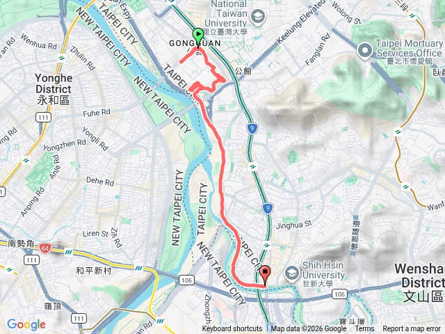 小觀音木棧道➡️寶藏巖➡️福和橋➡️景美橋預覽圖