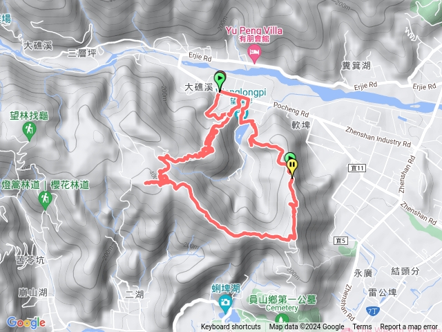 望龍埤2步3山10k大環走(大湖山-蜊埤山(大湖山東南峰)-鎮頭山，挑夫步道-飛龍步道)