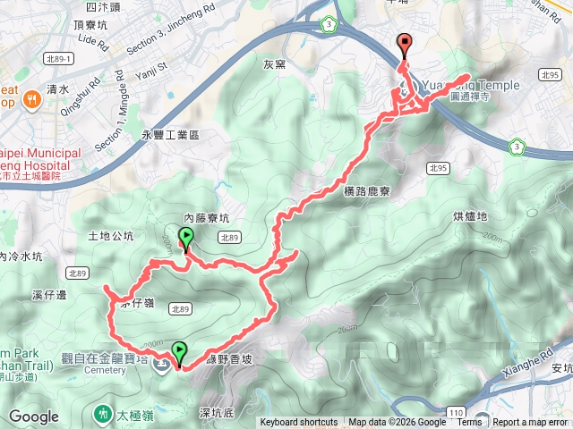 圓通寺、牛埔頭山、五尖山、文筆山、清水二尖、大尖山大O預覽圖