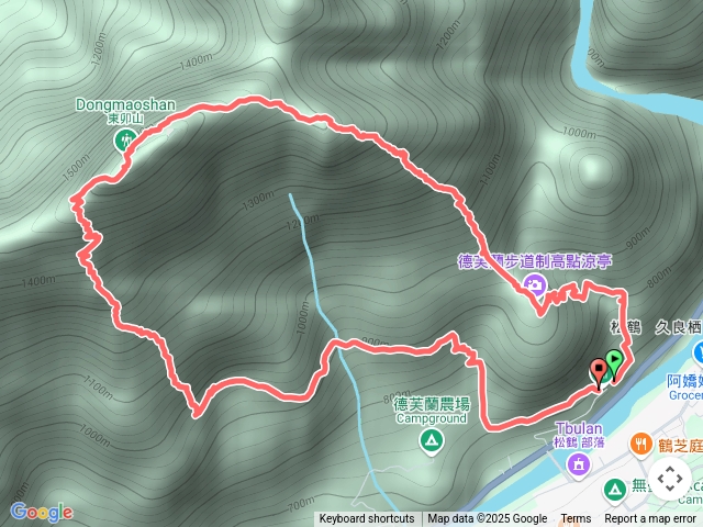 東卯山東南稜串德芙蘭步道