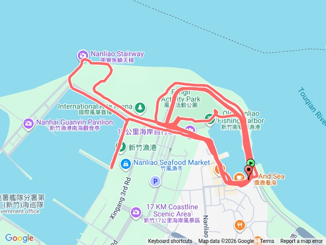 南寮漁港追逐日光