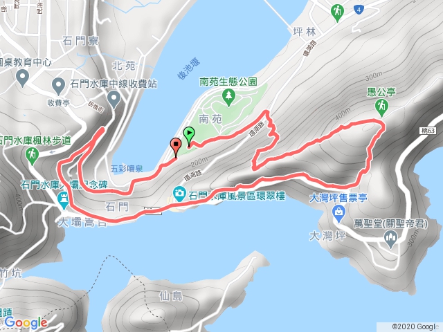 2020.0410_石門水庫南苑停車場-愚公亭-新溪洲山-總裁步道