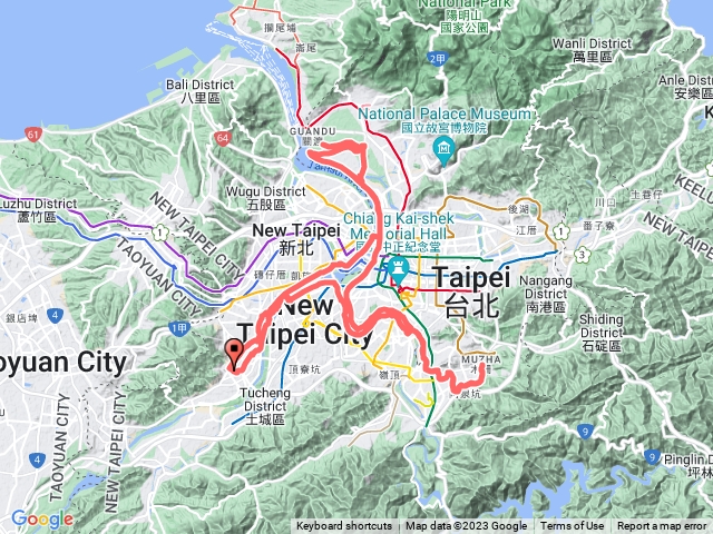 騎車關渡到木柵