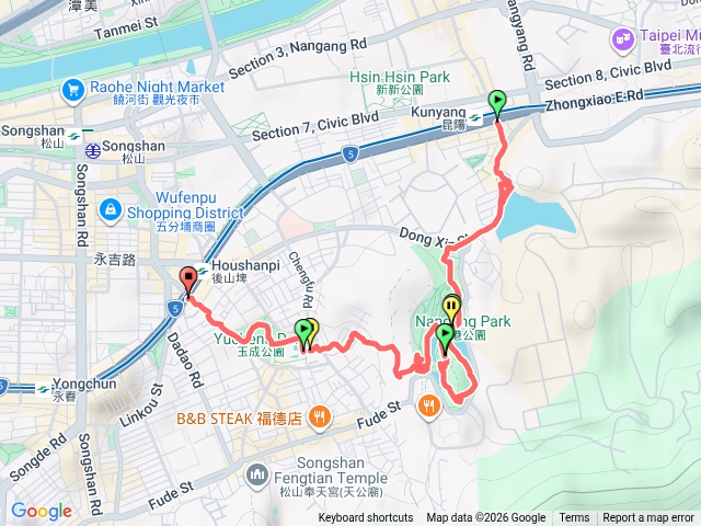 2026050　昆陽站　新庄子埤　南港公園　後山埤公園（站）預覽圖