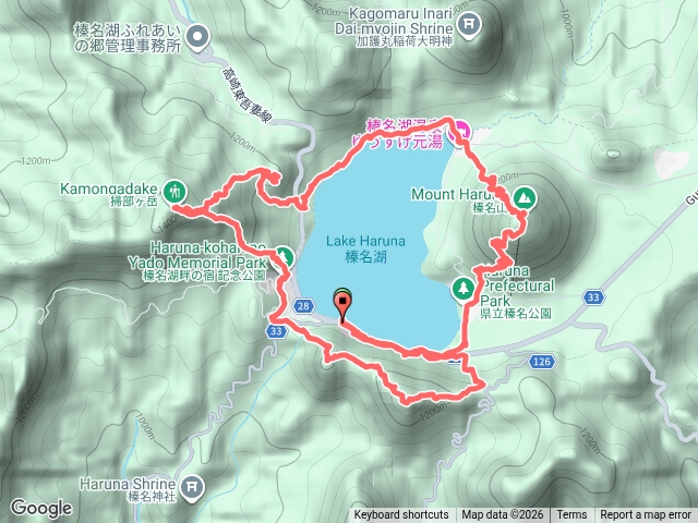 榛名富士、硯岩、掃部ヶ岳、氷室山、天目山