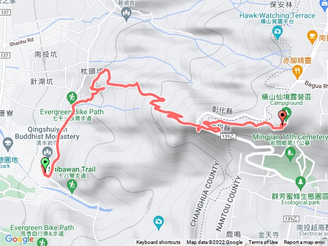 很不起眼的三角點之橫山步道