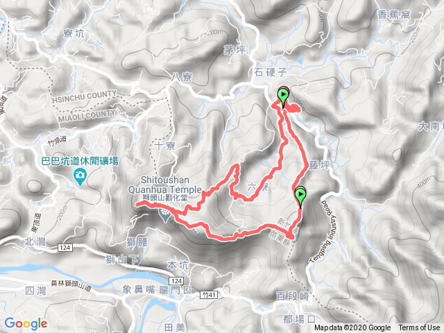 獅頭山、猿山O型