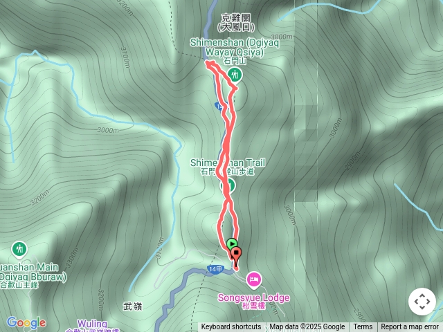 合歡尖連走石門山