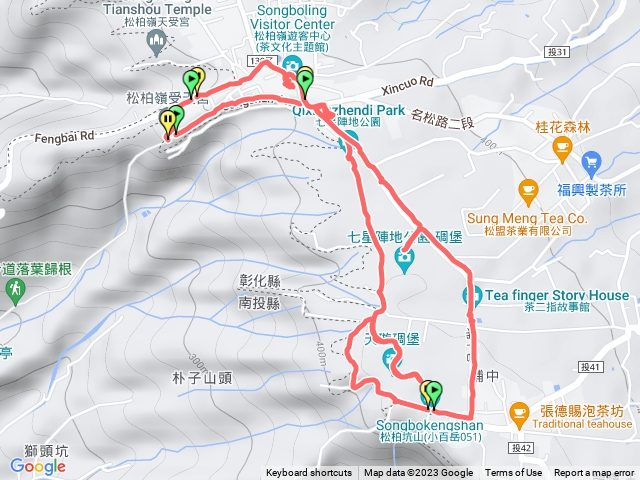 「台灣小百岳」松柏坑山/受天宮O型