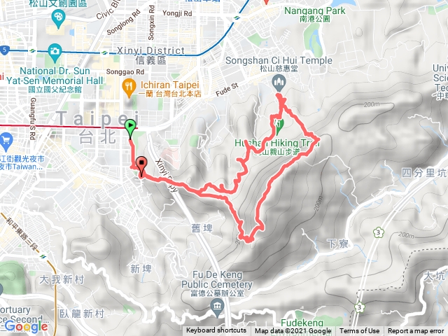 四獸山、拇指山、南港山、九五峰