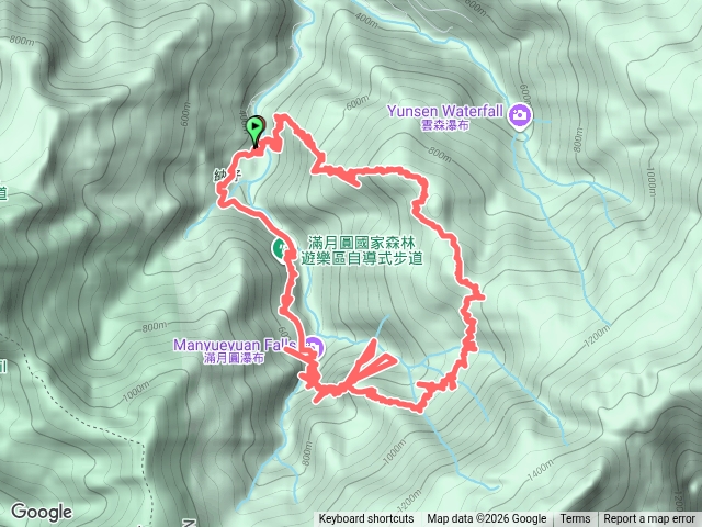 滿月圓山 組合山 （爬升約800 10k)