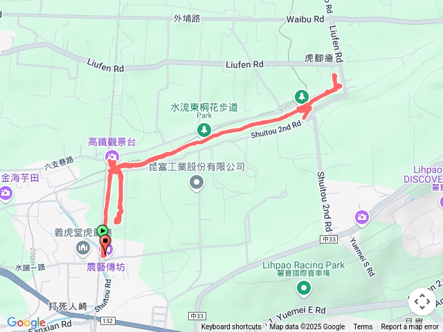 水東流油桐花步道