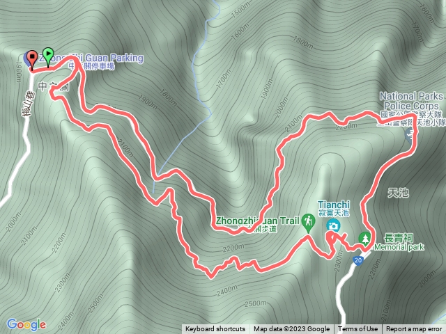 中之關到天池來回