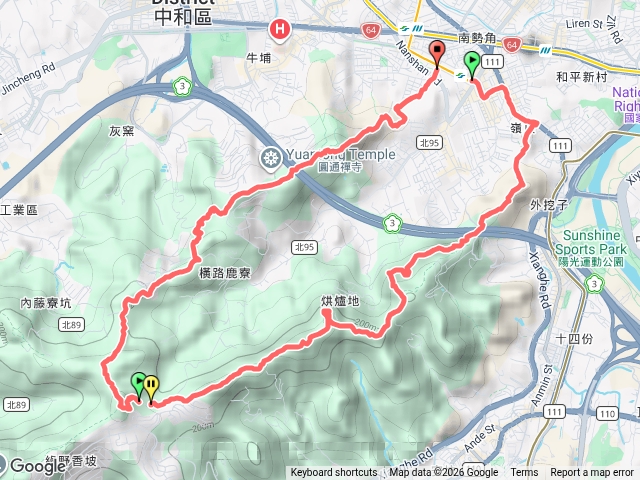 2026微笑山線大縱走尋寶集章任務微笑山線：【天上山系】烘爐地土地公段202607091649預覽圖