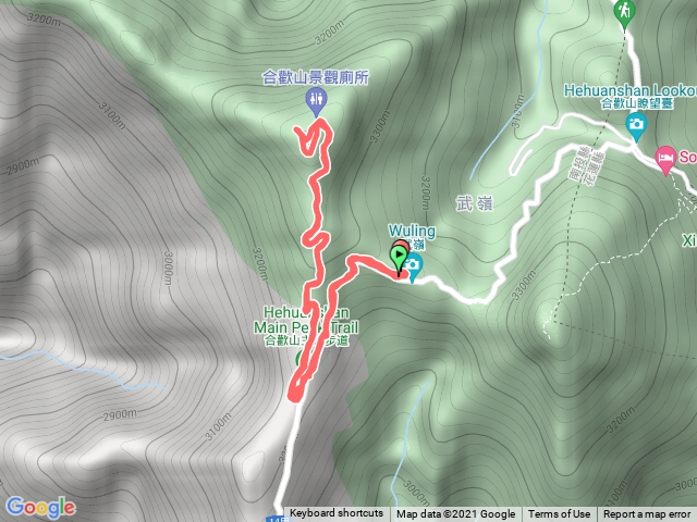 合歡主峰+武嶺--主峰步道登山口 新手負重11kg