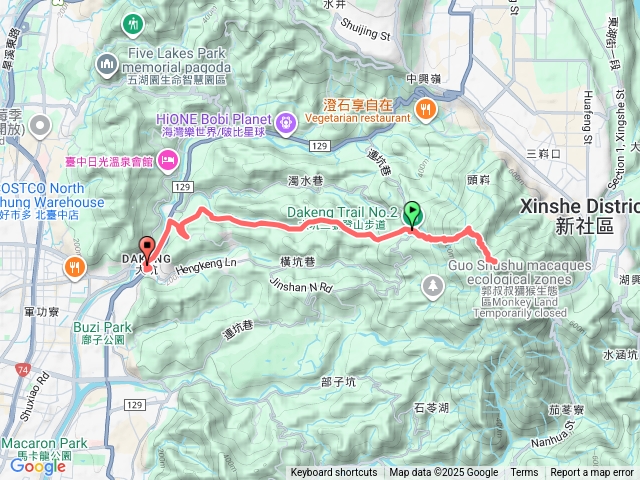 2025/09/17大坑2號步道到頭科亭