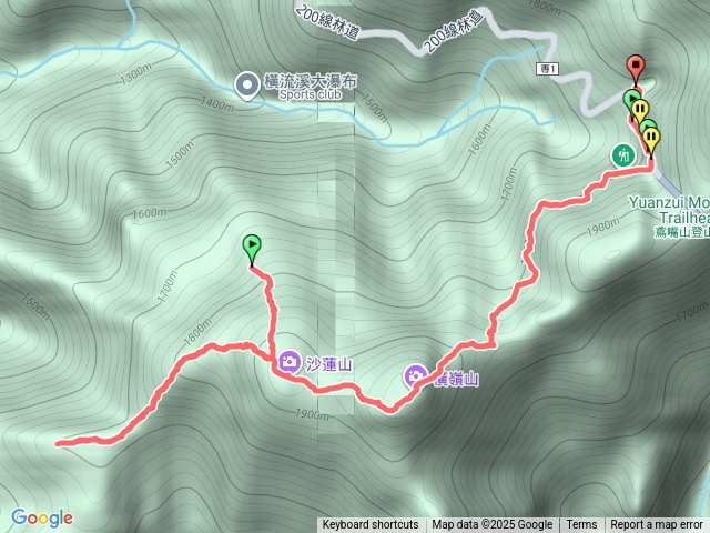 橫嶺山登山步道