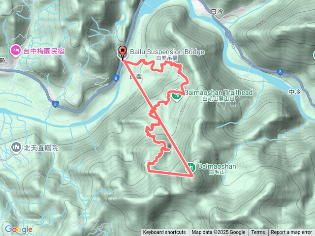 白毛山O繞(無參考價值)