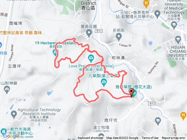 青青草原雙環型往返（南側出口開始）