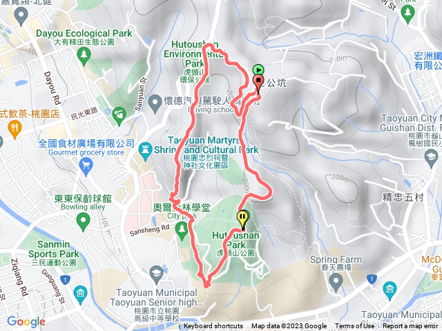 桃園虎頭山-虎頭山停機坪O繞