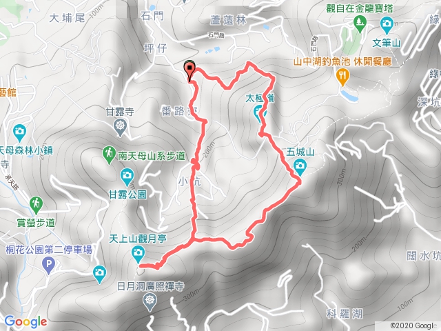 新北土城區-太極嶺、五城山、天上山Ｏ型（68號起登）