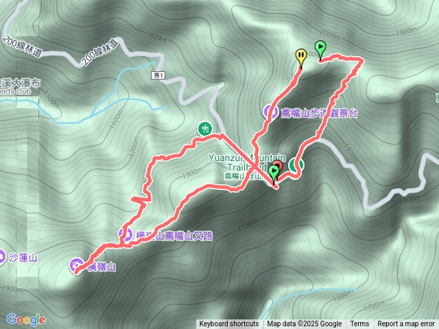 橫嶺山鳶嘴山縱走預覽圖
