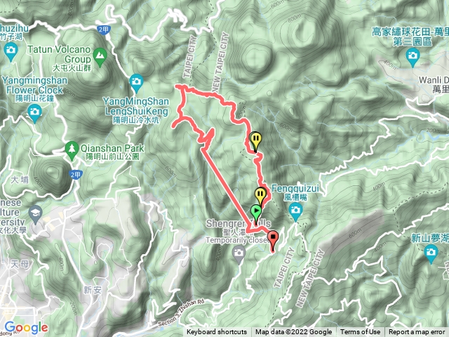 頂山南峯、頂山、石梯嶺、 擎天崗、竹篙山、登峰圳0走