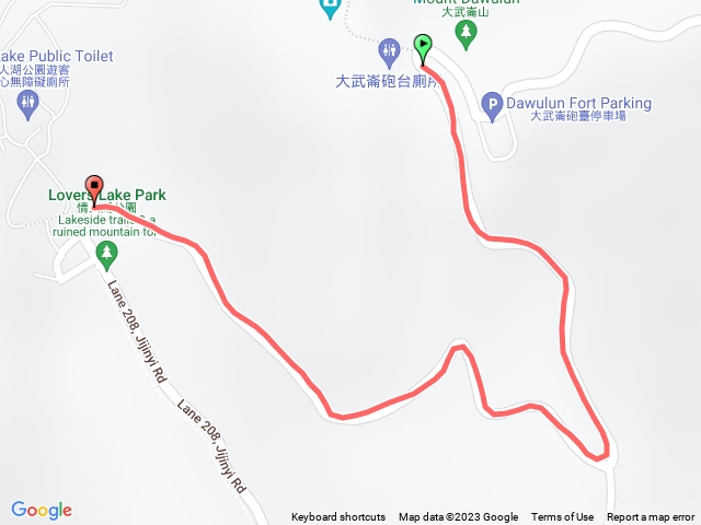 小百岳集起來情人湖、大武崙砲台、大武崙山步道202301270850