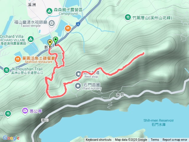 溪州山（經福山嚴及時鐘尾仔）