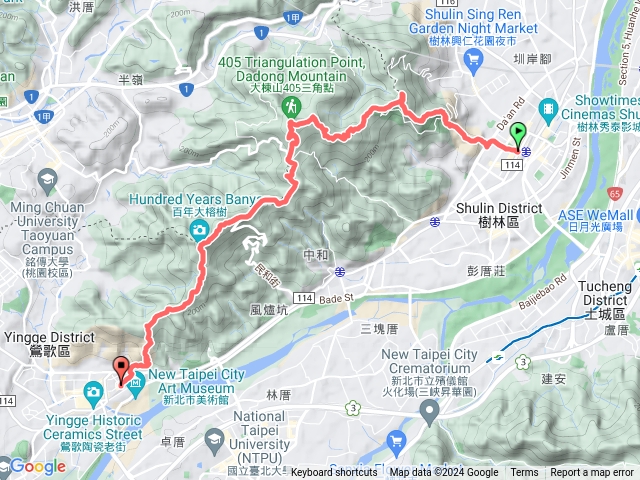 樹林車站-大棟山-榕樹豆花-鶯歌石-鶯歌車站預覽圖