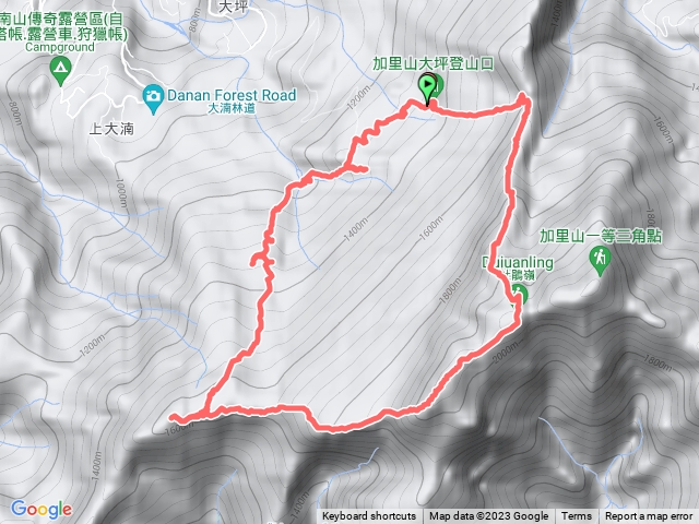 加里山前山隘勇線O型