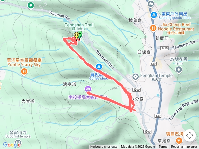 藤山步道樟普寮山三角點南投望高寮