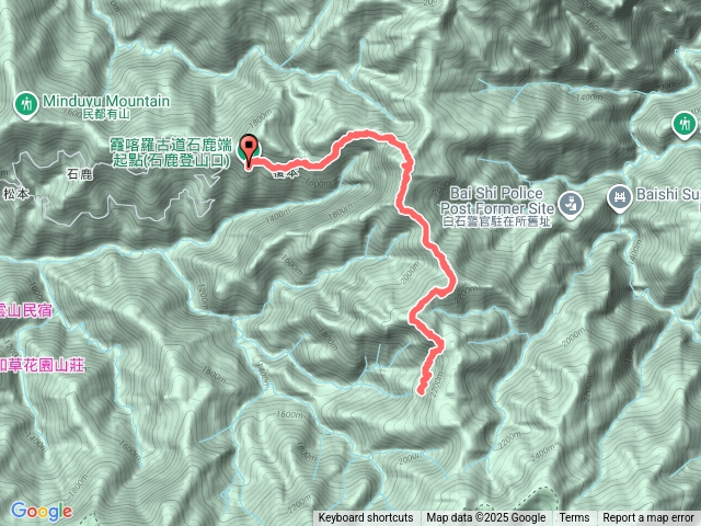 霞喀羅古道-石鹿大山-佐藤山-佐藤駐在所預覽圖