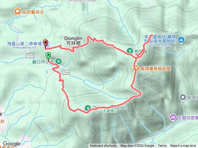 飛鳳山2800啟走石壁潭山中坑山飛鳳山O型預覽圖