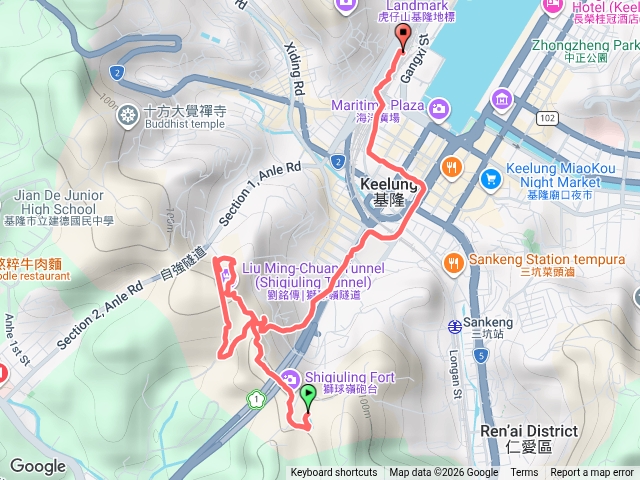 八堵車站三角洲嶺山獅球池