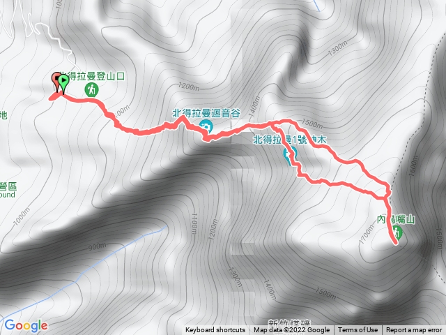 北得拉曼(內鳥嘴山)