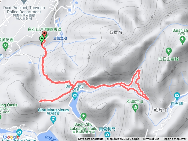 白石山打鐵寮東興橋木橋走錯一點點