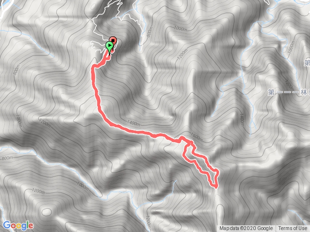  2020-10-18 尖石高台山露營區~高台山~小、中、大島田山往返