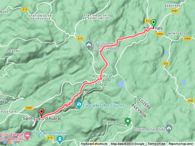 勒皮之路D6 Nasbinals - Saint-Chély-d’Aubrac
