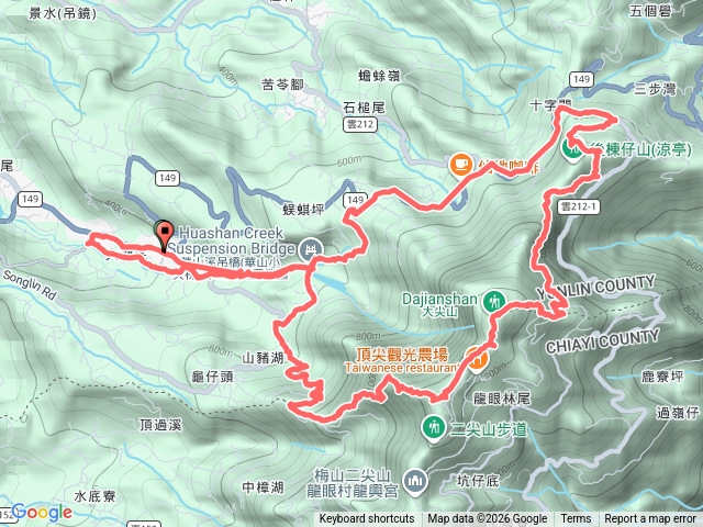 大尖+二尖+挑筍古道+雲林文學步道預覽圖