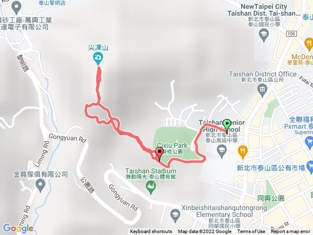 新北市泰山區尖棟山步道