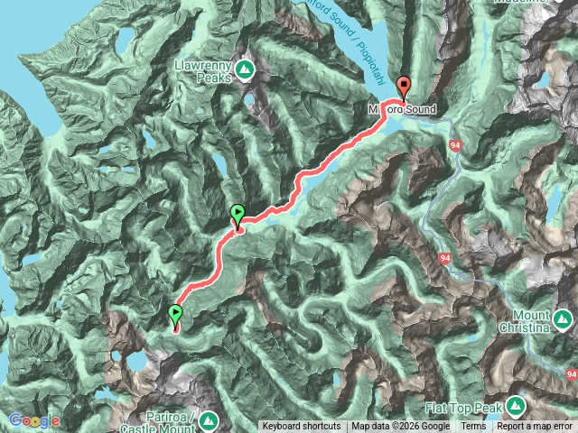 米佛峽灣步道第四天