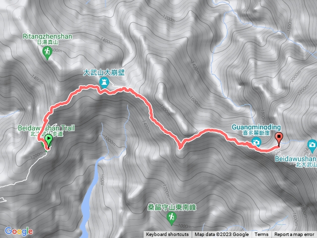 北大武檜木山屋