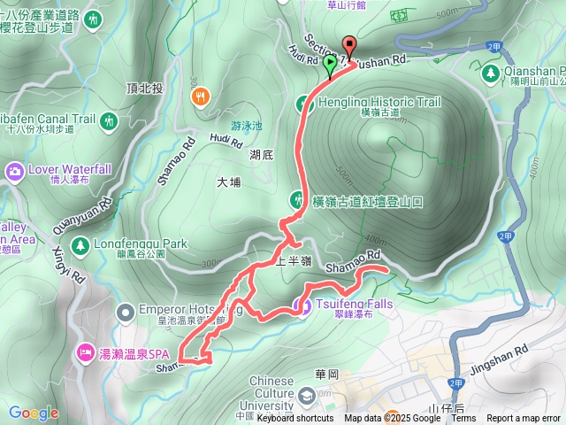 橫嶺古道、半嶺水圳步道、松溪瀑布、半嶺吊橋、慈母橋、半嶺步道、橫嶺古道
