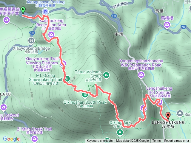 小油坑山到冷水坑預覽圖