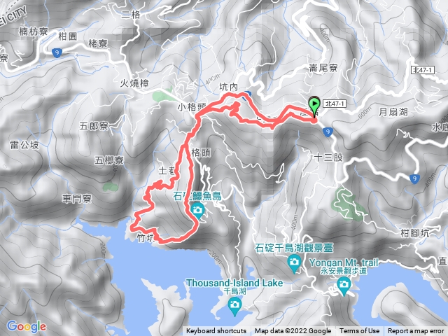 風露嘴山－小格頭獅頭山－鱷魚頭