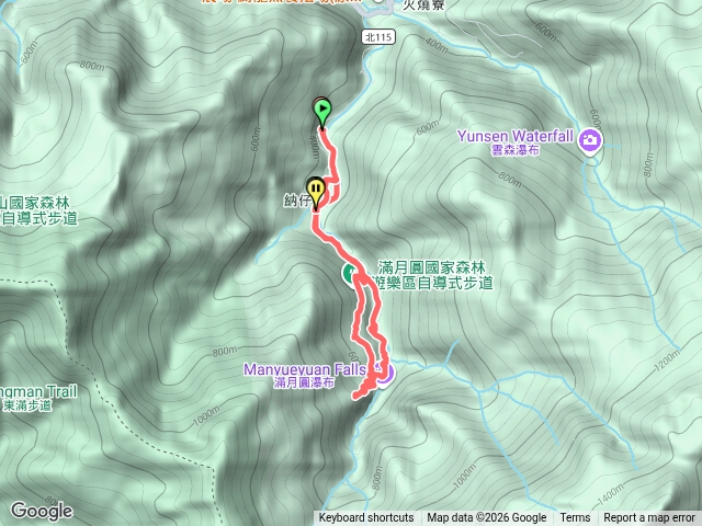 滿月圓找尋滿東步道登山口
