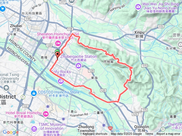 犁頭山稜線體-頭前溪北岸