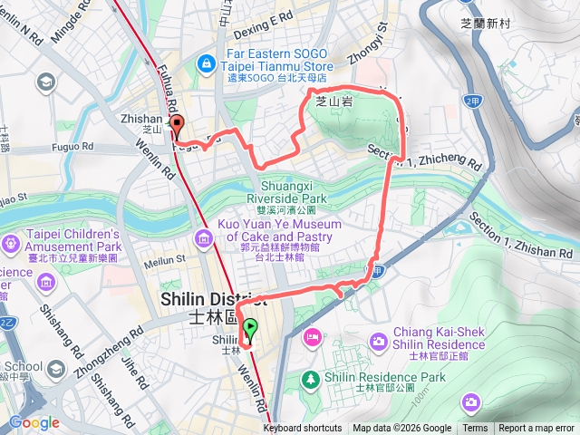 士林捷運站芝山公園芝山捷運站
